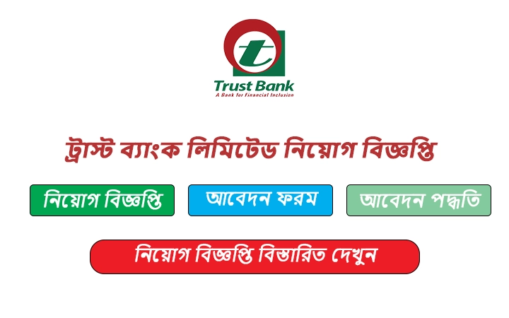 ট্রাস্ট ব্যাংক লিমিটেড নিয়োগ বিজ্ঞপ্তি ২০২৫-Trust Bank Limited Job Circular 2025
