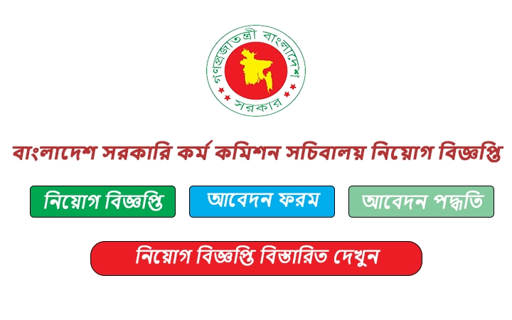 বাংলাদেশ সরকারি কর্ম কমিশন সচিবালয় নিয়োগ বিজ্ঞপ্তি ২০২৫-BPSC Non Cadre Job Circular 2025