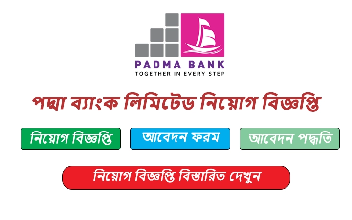 পদ্মা ব্যাংক লিমিটেড নিয়োগ বিজ্ঞপ্তি