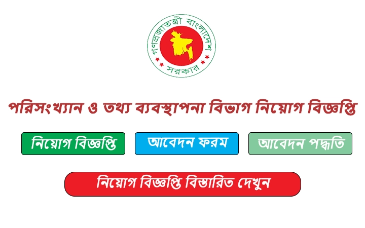 পরিসংখ্যান ও তথ্য ব্যবস্থাপনা বিভাগ নিয়োগ বিজ্ঞপ্তি