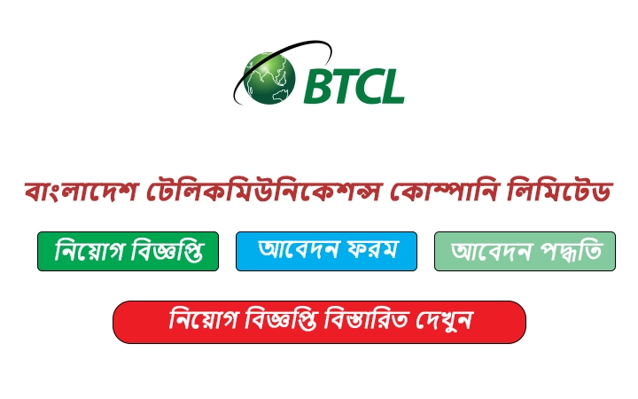 বাংলাদেশ টেলিকমিউনিকেশন্স কোম্পানি লিমিটেড নিয়োগ বিজ্ঞপ্তি