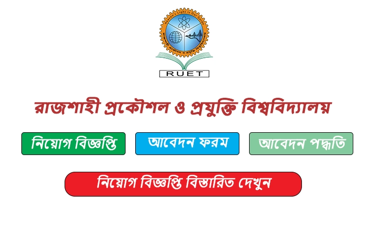 রাজশাহী প্রকৌশল ও প্রযুক্তি বিশ্ববিদ্যালয় নিয়োগ বিজ্ঞপ্তি