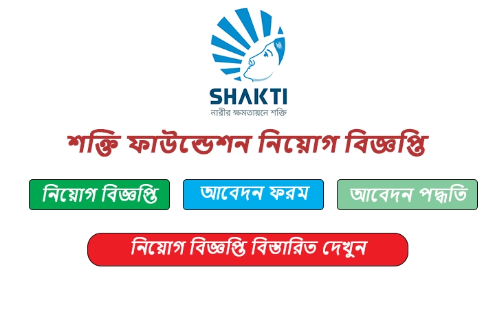 শক্তি ফাউন্ডেশন নিয়োগ বিজ্ঞপ্তি