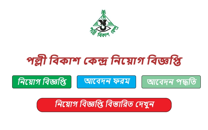 পল্লী বিকাশ কেন্দ্র নিয়োগ বিজ্ঞপ্তি
