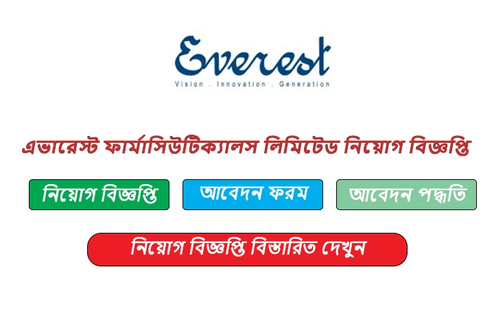 এভারেস্ট ফার্মাসিউটিক্যালস লিমিটেড নিয়োগ বিজ্ঞপ্তি