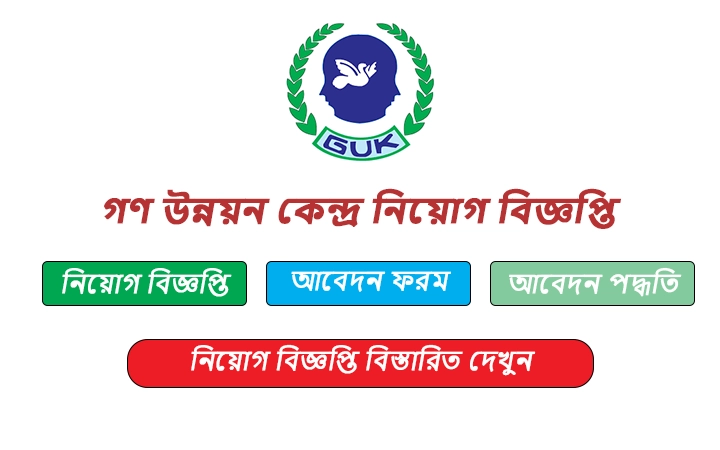গণ উন্নয়ন কেন্দ্র নিয়োগ বিজ্ঞপ্তি